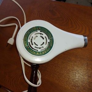 Vintage White Hand Held Hair Dryer